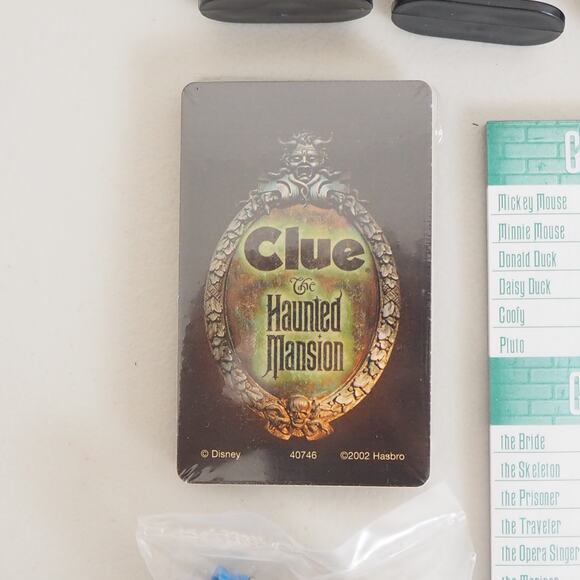 VTG Clue Disney Haunted Mansion Edition Board Game Parker Bros 2004 COMPLETE - Picture 7 of 14